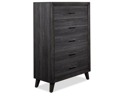 Miller 5 Drawer Chest - Grey