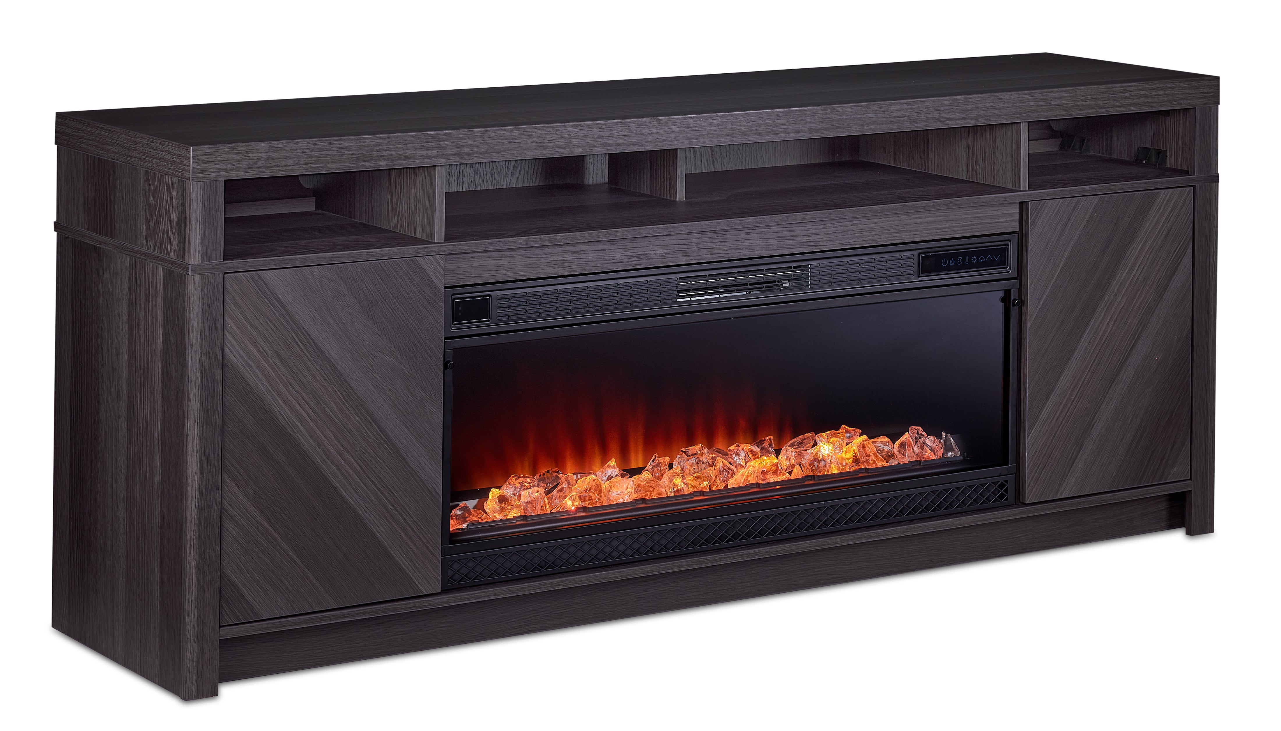 Morado Bay Fireplace TV Stand - Grey