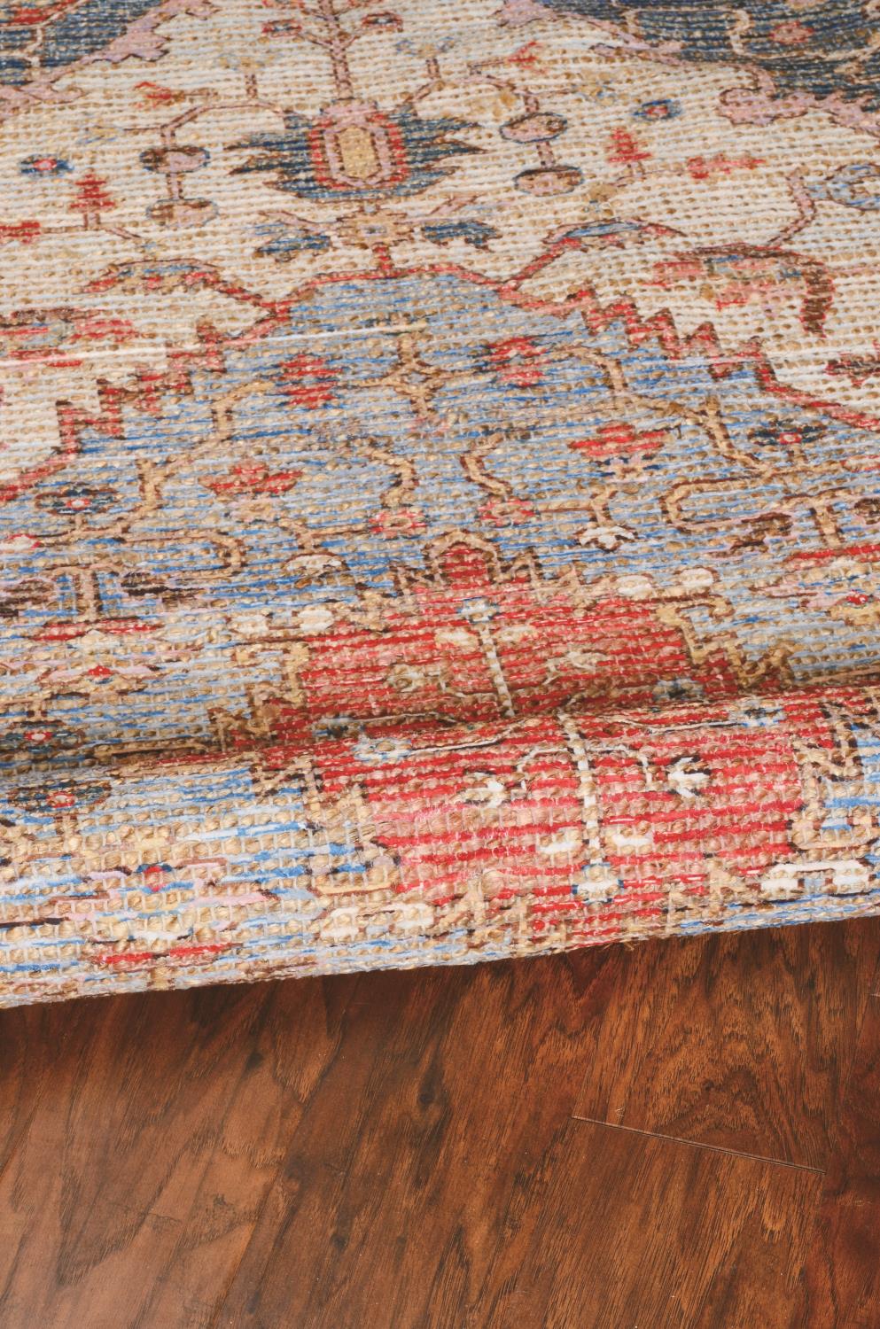 Moda II 7'6" x 9'6" Blue/Red Area Rug Leon's