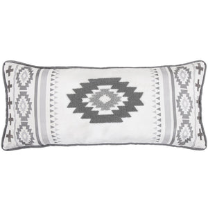 Acajutla 35 x 15 Decorative Pillow - Grey / White