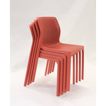 Nardi Bit Outdoor Dining  Chair - Red (Set of 4)