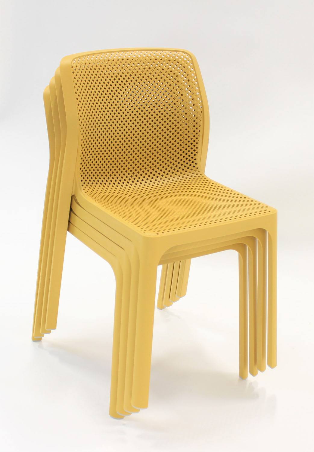 Nardi Bit Outdoor Dining  Chair - Yellow (Set of 4)