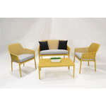 Nardi Net Relax 4-Piece Outdoor Conversation Set - Yellow