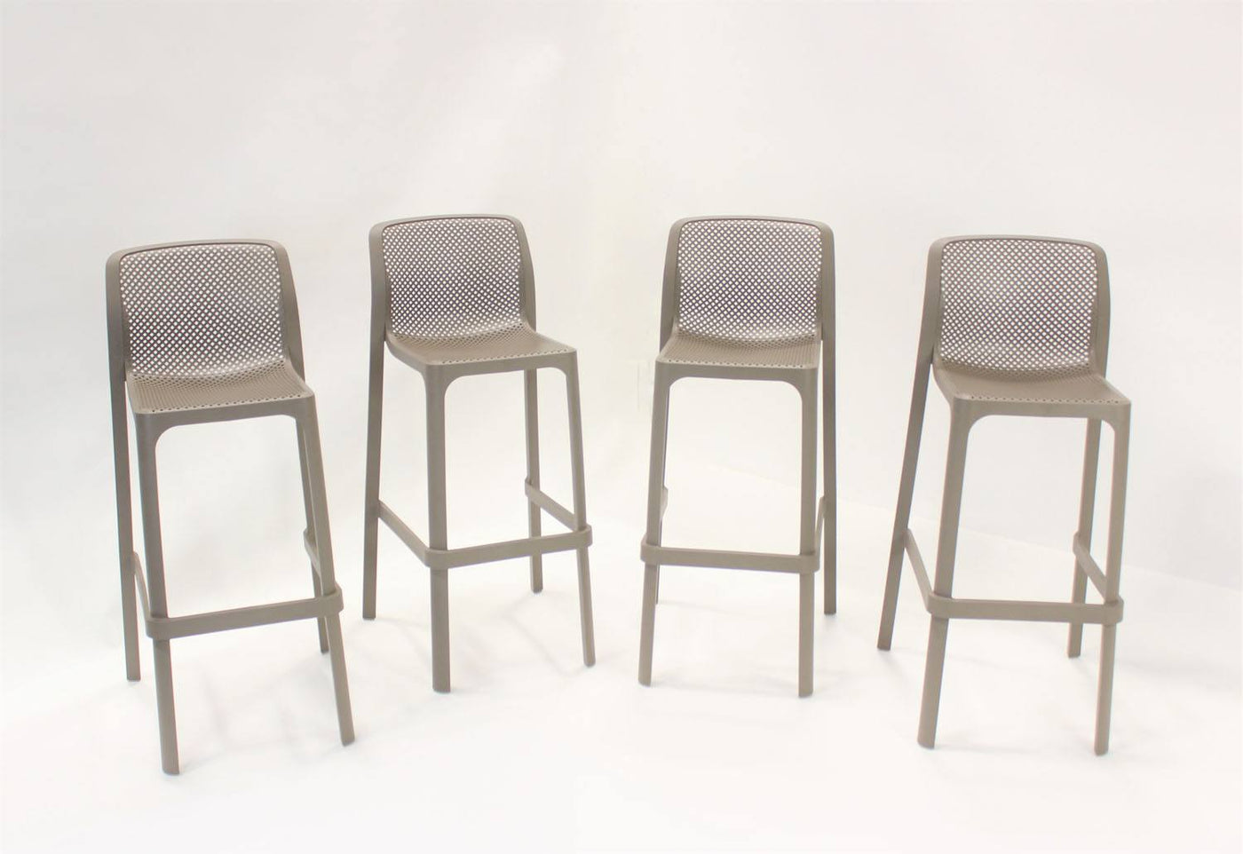 Nardi Net Outdoor Barstool - Beige (Set of 4)