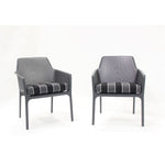 Nardi Net Relax Outdoor Dining Arm Chair - Black (Set of 2)