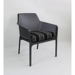 Nardi Net Relax Outdoor Dining Arm Chair - Black (Set of 2)