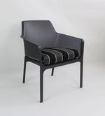 Nardi Net Relax Outdoor Dining Arm Chair - Black (Set of 2)