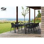 Nardi Rio 55"-83" Outdoor Extension Dining Table - Black