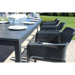 Nardi Rio / Trill 9-Piece Extendable 55"-83" Outdoor Dining Package - Anthracite/Peyton Granite