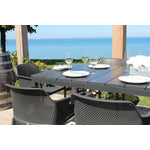 Nardi Rio / Trill 11-Piece Extendable 83"-110" Outdoor Dining Package - Anthracite/Peyton Granite