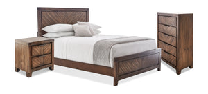 Nathan 5-Piece King Bedroom Package - Brown