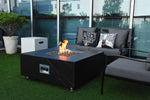 Eyjafja Marble Porcelain Fire Pit (Elementi) - Black / Propane