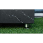 Eyjafja Marble Porcelain Fire Pit (Elementi) - Black / Propane