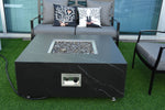 Eyjafja Marble Porcelain Fire Pit (Elementi) - Black / Propane