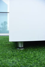 Tambora Marble Porcelain Fire Pit (Elementi) - White / Natural Gas