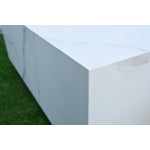 Tambora Marble Porcelain Fire Pit (Elementi) - White / Propane