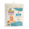 Simmons Waterproof "ThermoCool" Crib Mattress Protector - White and Blue