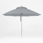 Oca 9' Octagon Outdoor Umbrella - Titanium Grey/Brushed Aluminum
