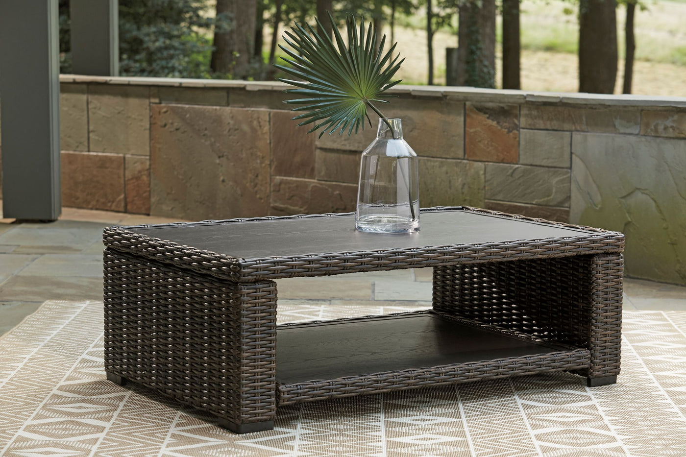 Grasson Lane - Outdoor Cocktail Table - Brown