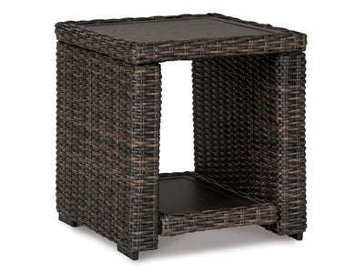 Grasson Lane - Outdoor End Table - Brown