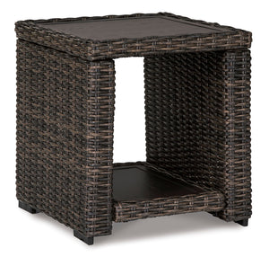 Grasson Lane - Outdoor End Table - Brown