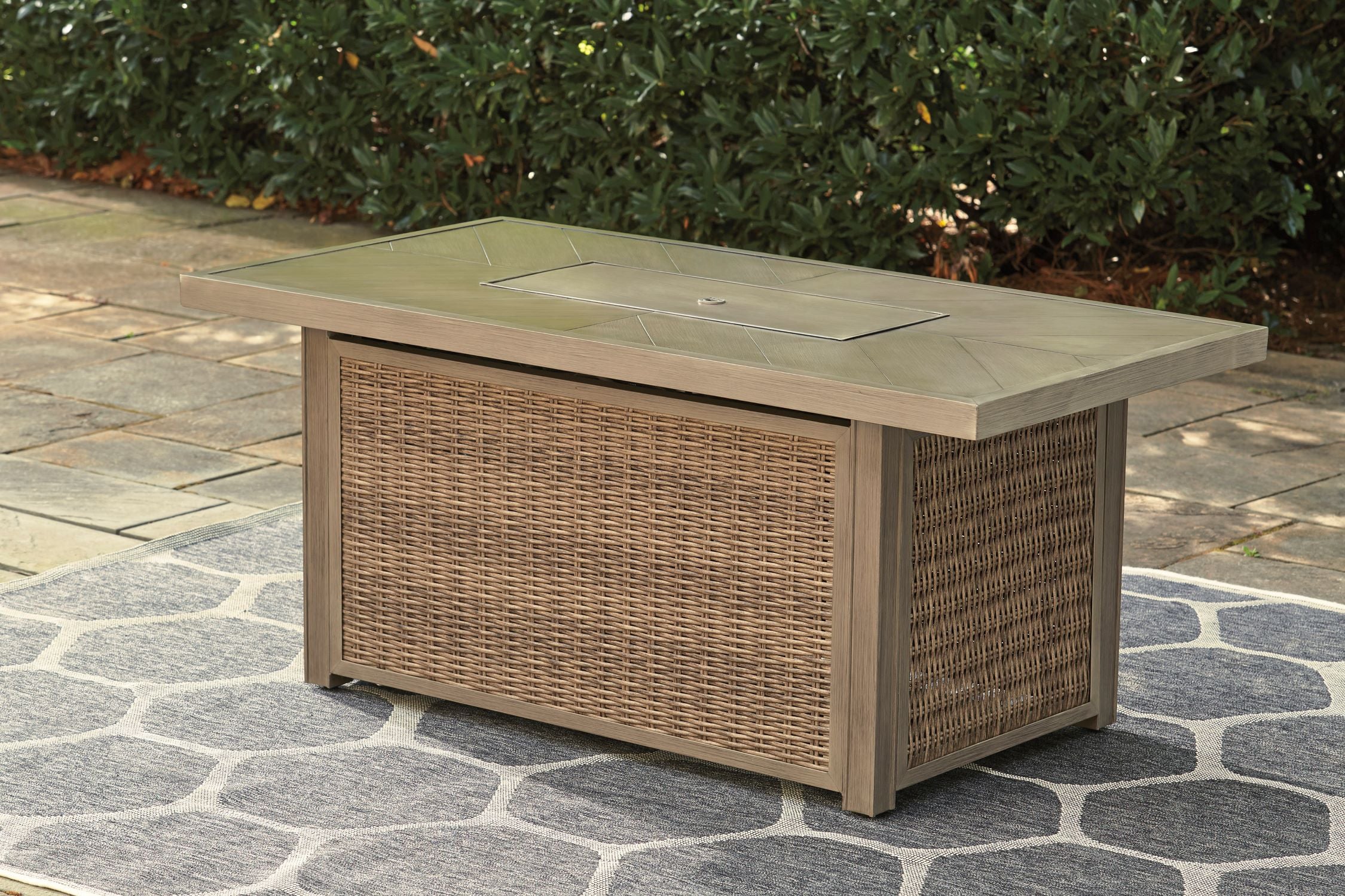 Beachcroft - Outdoor Fire Pit Table - Brown