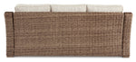 Beachcroft - Outdoor Sofa - Beige, Brown