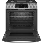 GE Profile Fingerprint Resistant Stainless Steel Smart Slide-In Dual Fuel Range with Air Fry (5.7 Cu.Ft.) - PC2S930YPFS
