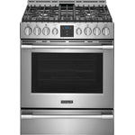 Frigidaire Professional Smudge-Proof Stainless Steel Front Control Gas Range with Air Fry (5.6 Cu.Ft) - PCFG3078AF