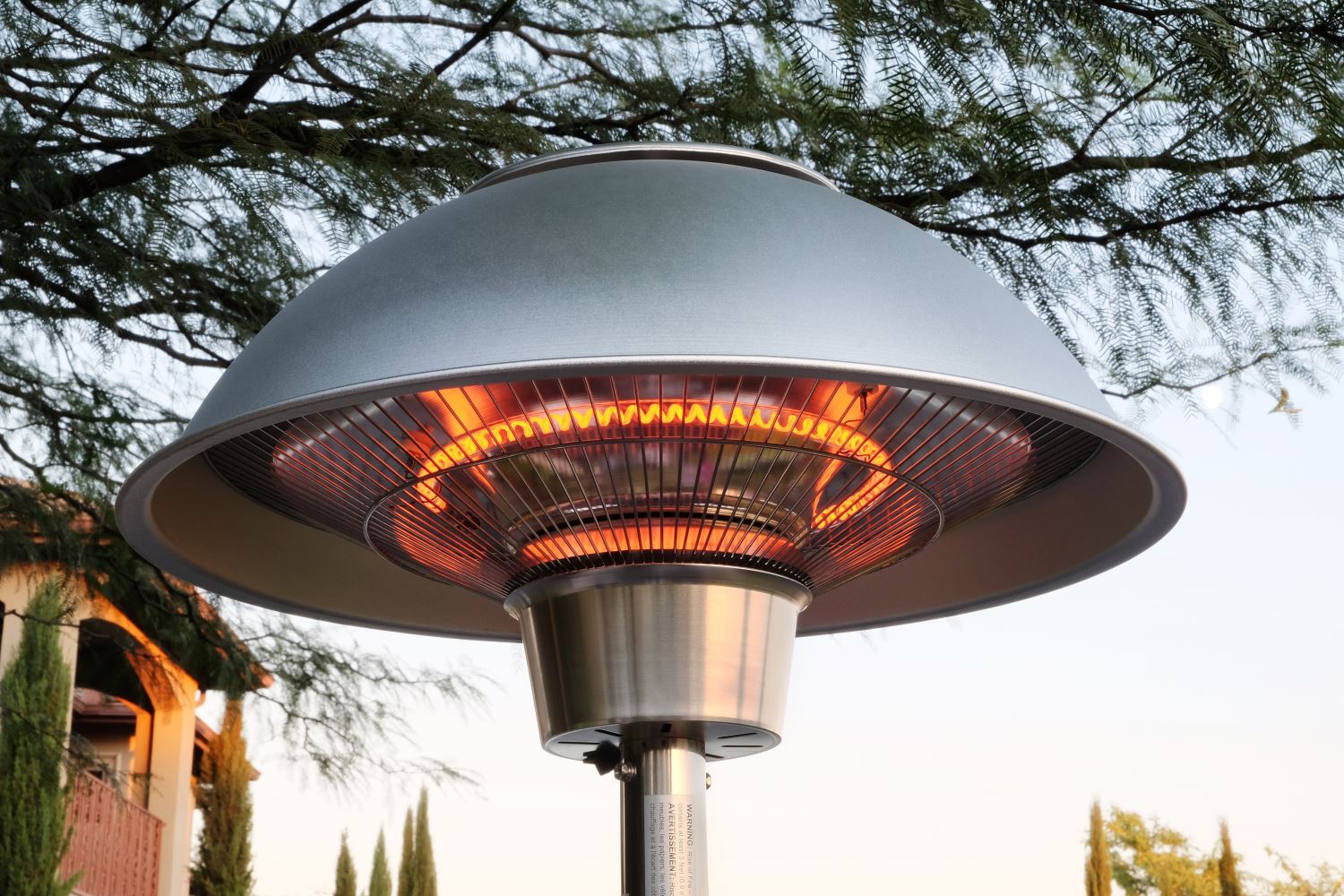 Koror 1500W (Permasteel) Stainless Steel Electric Patio Heater with Table