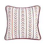 Jinetepe Embroidered Decorative Pillow - White / Red