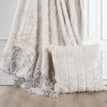 Ciudad Faux Fur Decorative Pillow - White