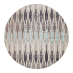 Mikras IX Area Rug - 8' Round - Grey/Blue