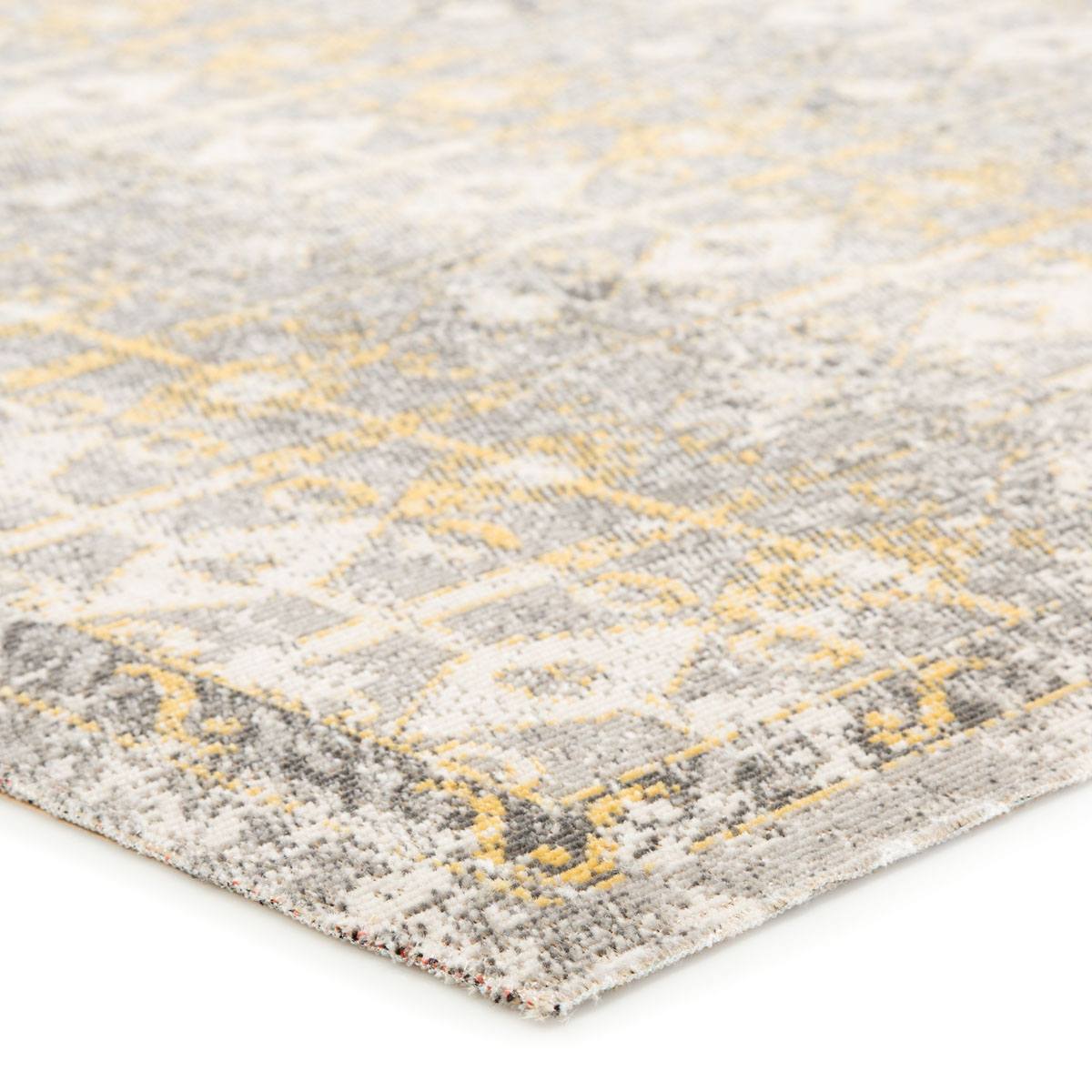 Mikras IV Area Rug - 8'10" X 12' - Light Grey/Yellow