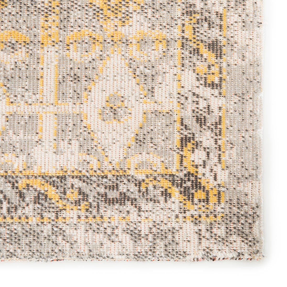 Mikras IV Area Rug - 8'10" X 12' - Light Grey/Yellow