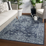 Mikras III Area Rug - 8'10" X 12' - Blue/Black