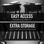 Permasteel 80Qt Furniture Style Patio Cooler - Black