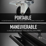 Permasteel 80Qt Furniture Style Patio Cooler - Black