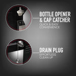 Permasteel 80Qt Furniture Style Patio Cooler - Black