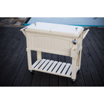 Permasteel 80Qt Furniture Style Patio Cooler - Cream