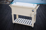 Permasteel 80Qt Furniture Style Patio Cooler - Cream