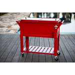 Permasteel 80Qt Furniture Style Patio Cooler - Red