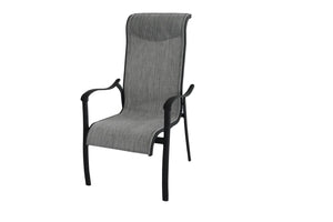 Hanlan Outdoor Dining Chair - Set of 2 - Charcoal/Light Grey