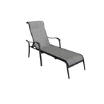 Hanlan Outdoor Lounger - Charcoal/Light Grey