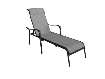 Hanlan Outdoor Lounger - Charcoal/Light Grey