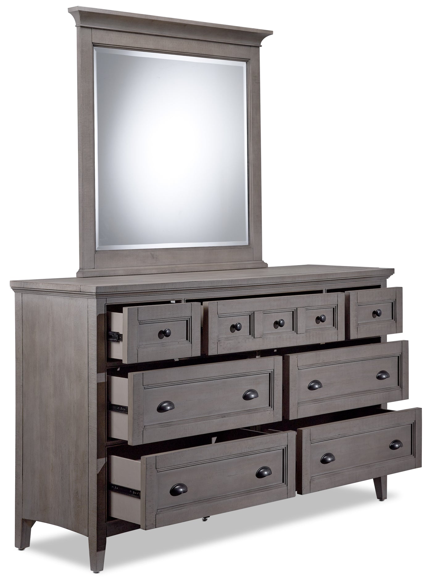 Paxton 6-Piece Queen Bedroom - Dovetail Grey