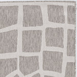 Kitimat I Indoor/Outdoor Round Area Rug - 7'10" - Ivory/Grey