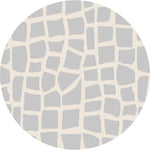 Kitimat I Indoor/Outdoor Round Area Rug - 7'10" - Ivory/Grey