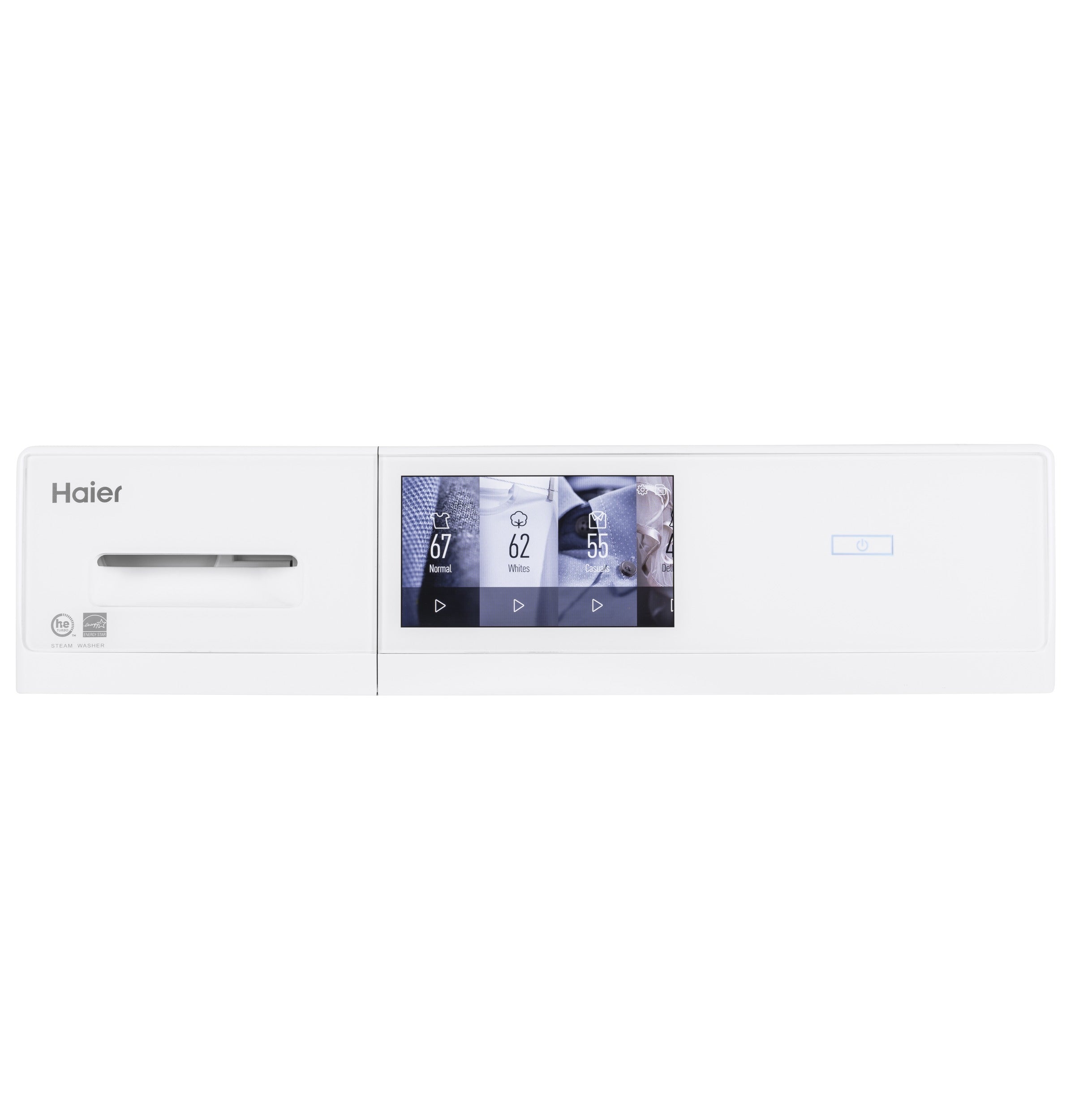 Haier White Compact Front-Load Washer (2.8 Cu. Ft.) - QFW150SSNWW