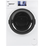 Haier White Compact Front-Load Washer (2.8 Cu. Ft.) - QFW150SSNWW